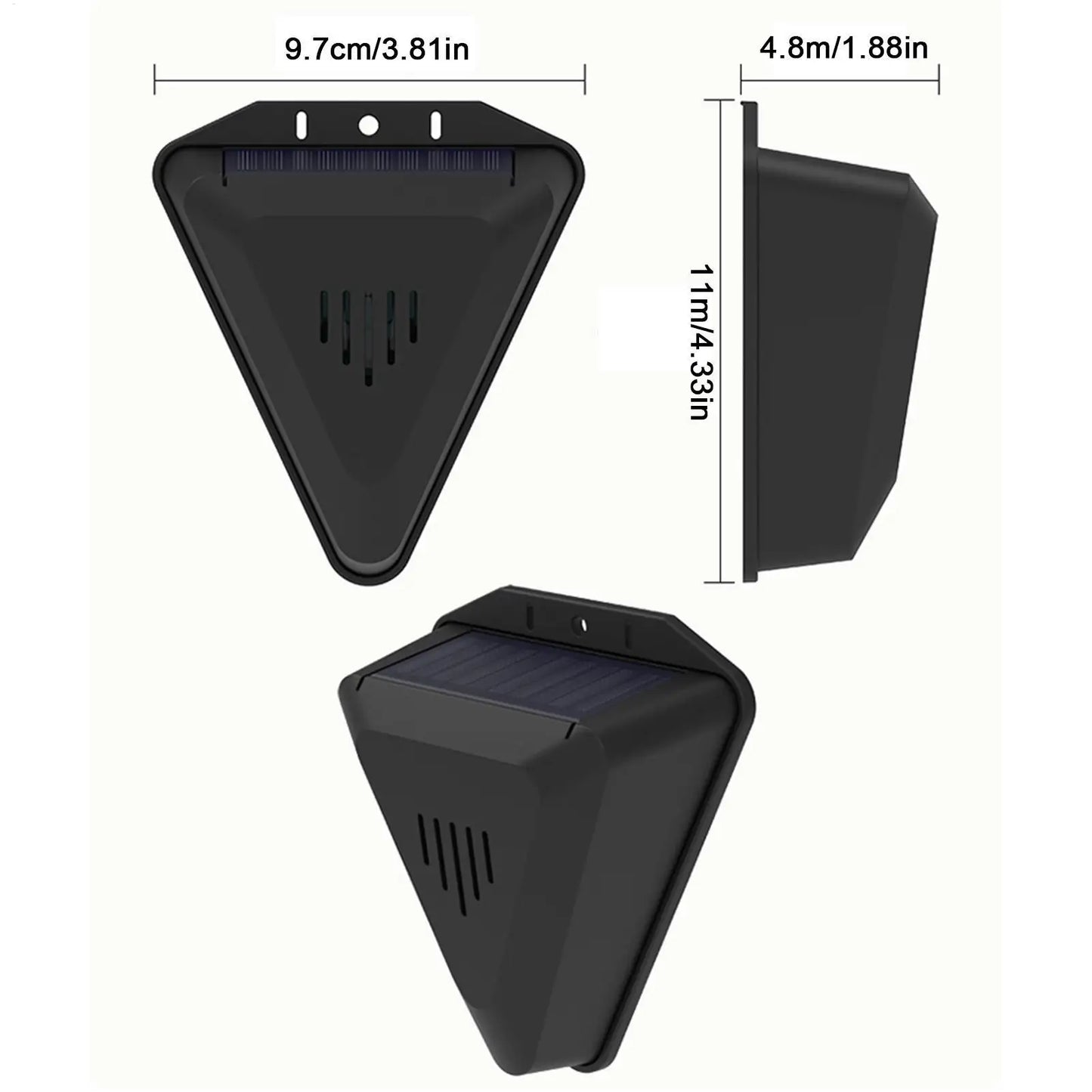 Waterproof Solar bird repeller timed sound and light alarm during the day Protecting crops orchard fish field to repel pigeons
