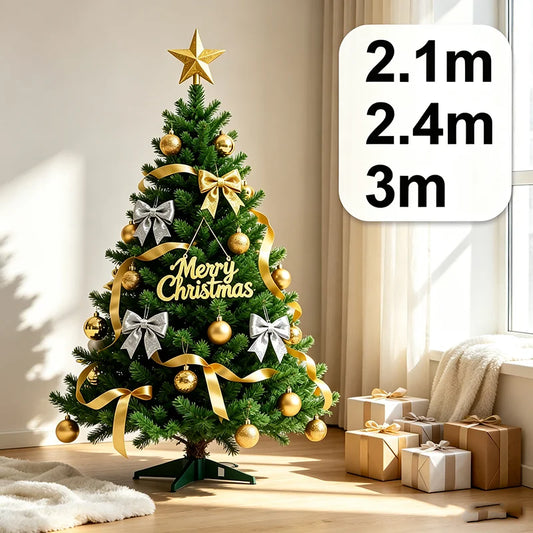 2.1/2.4/3m Christmas Tree Decoration Set Large DIY Christmas Ornaments For Trees Holiday Party Home Decor Hanging Drop Shipping