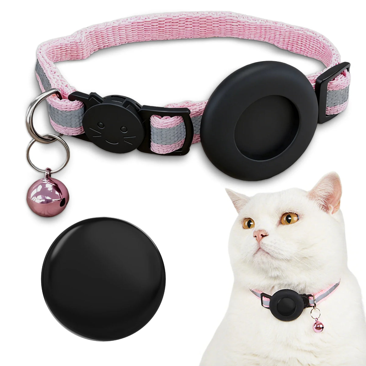Adjustable Pet Collar Gps Tracker for Apple Find My IOS Finder Location Tracker Kits Pet Supplies Cat Pet Electronic Devices