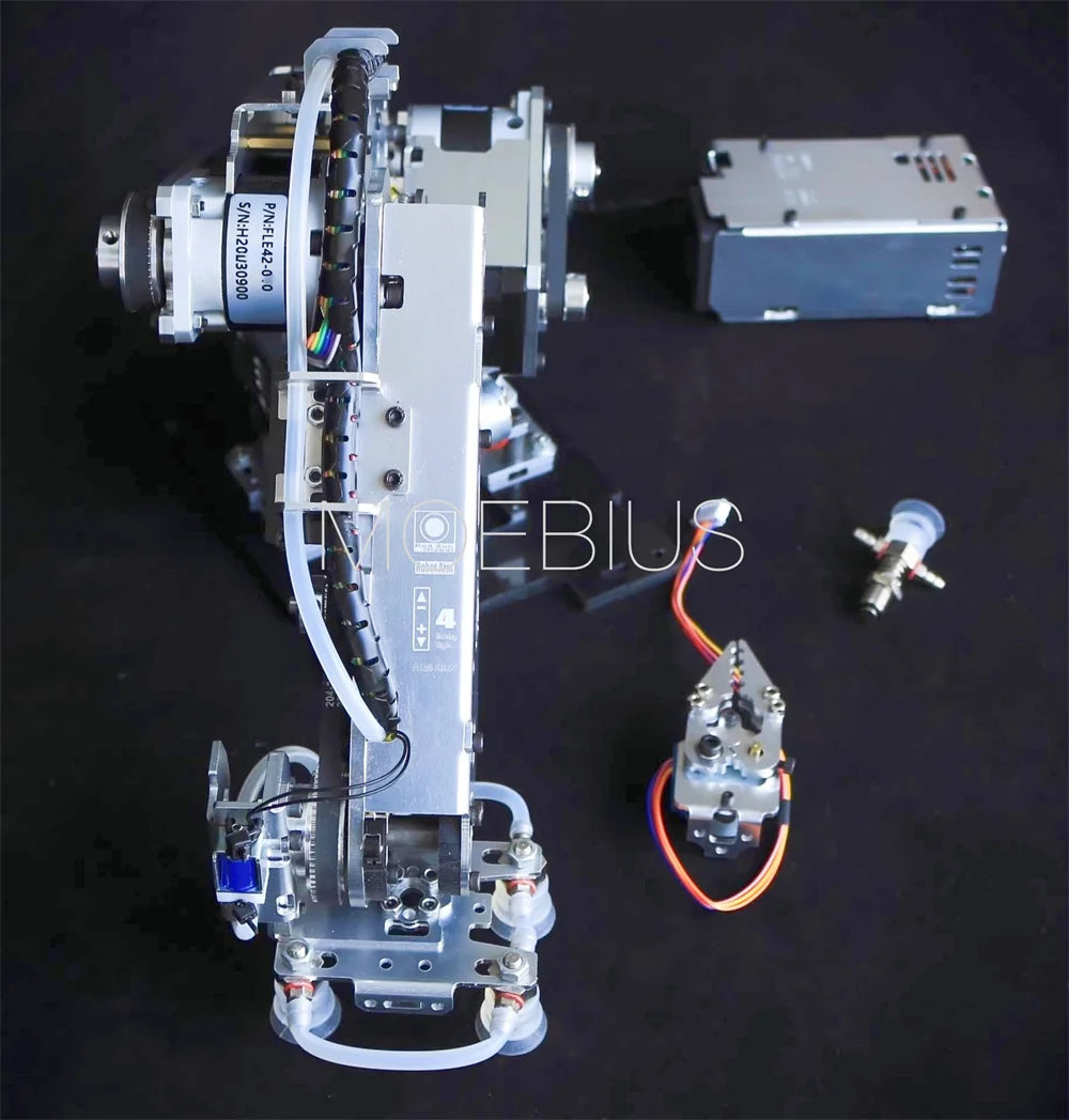 Big Load Arduino 4 DOF Suction Pump Robot Arm Manipulator with Stepper Motor Industrial Robotics Model Multi Axis Claw
