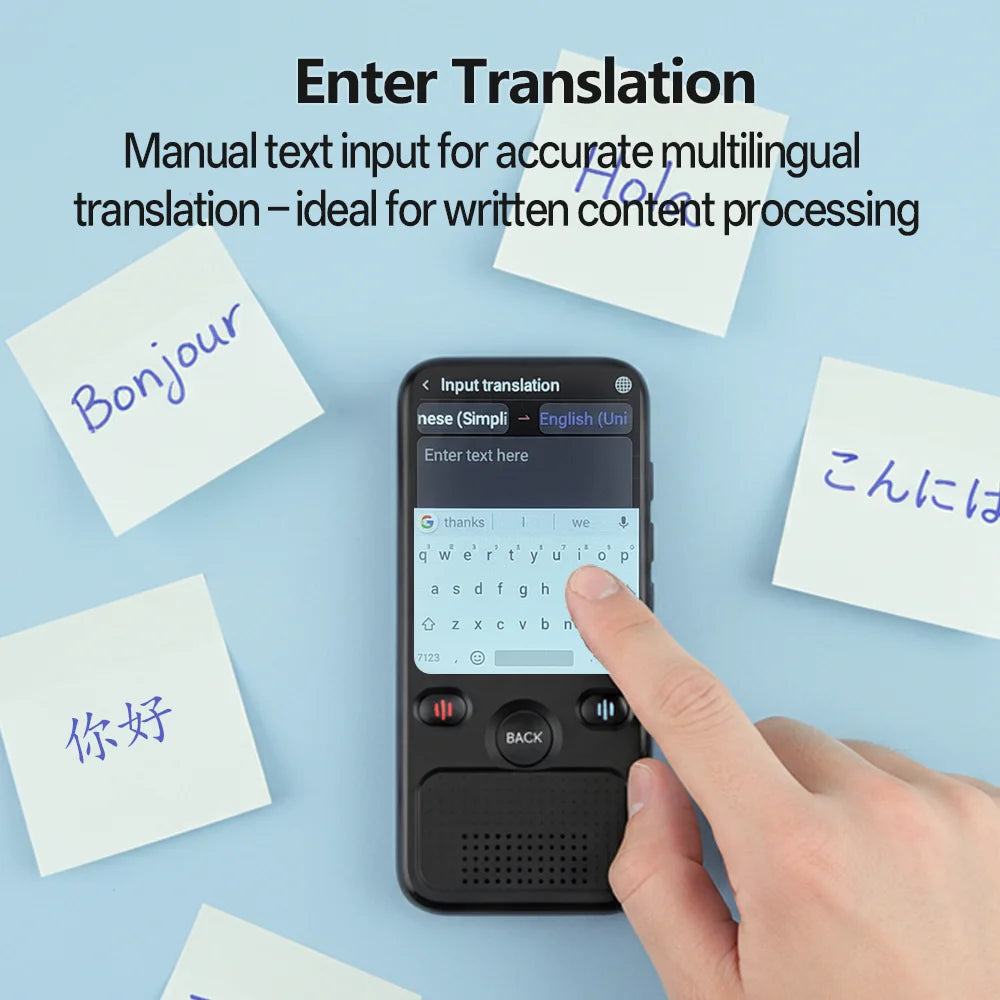 MSAI T20 Portable Translator 15 Offline Languages 98% Accuracy Tow-Way Realtime 160 Online Translation for Travel Business