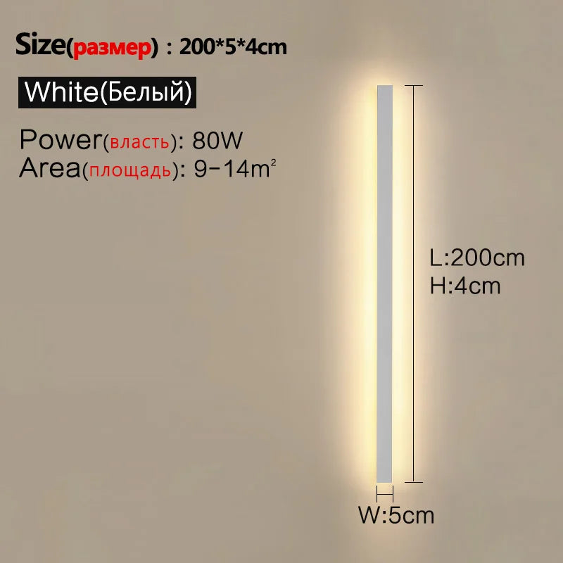 Waterproof Wall Light Outdoor Garden Wall lamps LED Lights Modern Nordic Living Room TV Background IP65 110/220v Wall washer