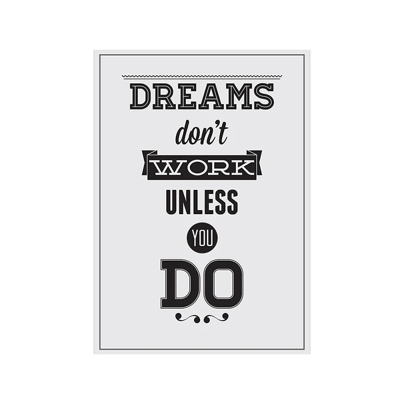 Motivational Posters Inspirational Quote In English Wall Art Decorative Painting Home Room Office Classroom Creative Decoration