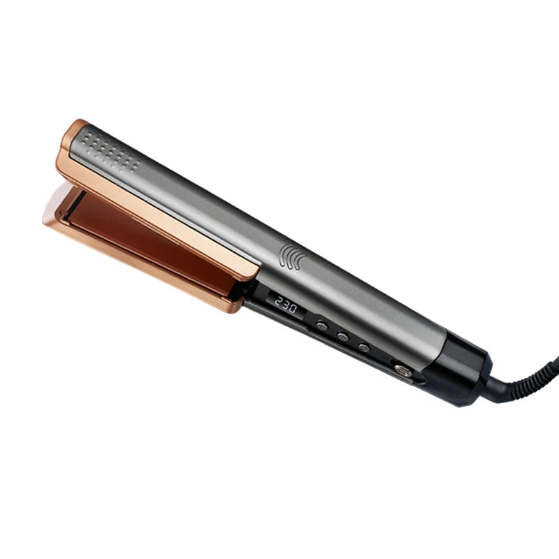 2 in 1 Hair Straightener Curling Ionizer with LCD Wide PanelProfessional Ceramic Hair Straightener with adjustable temperature