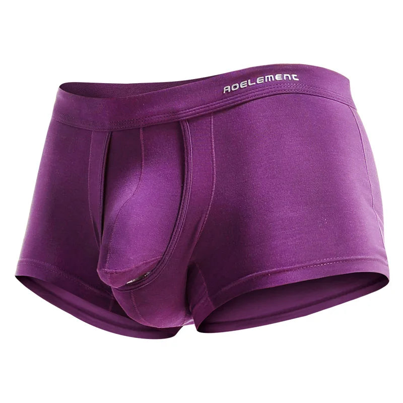 Spermatozoa-Separating Underwear for Men, Scrotal Support, Ice Silk Pouch, Varicose Veins Boxer Briefs for Men