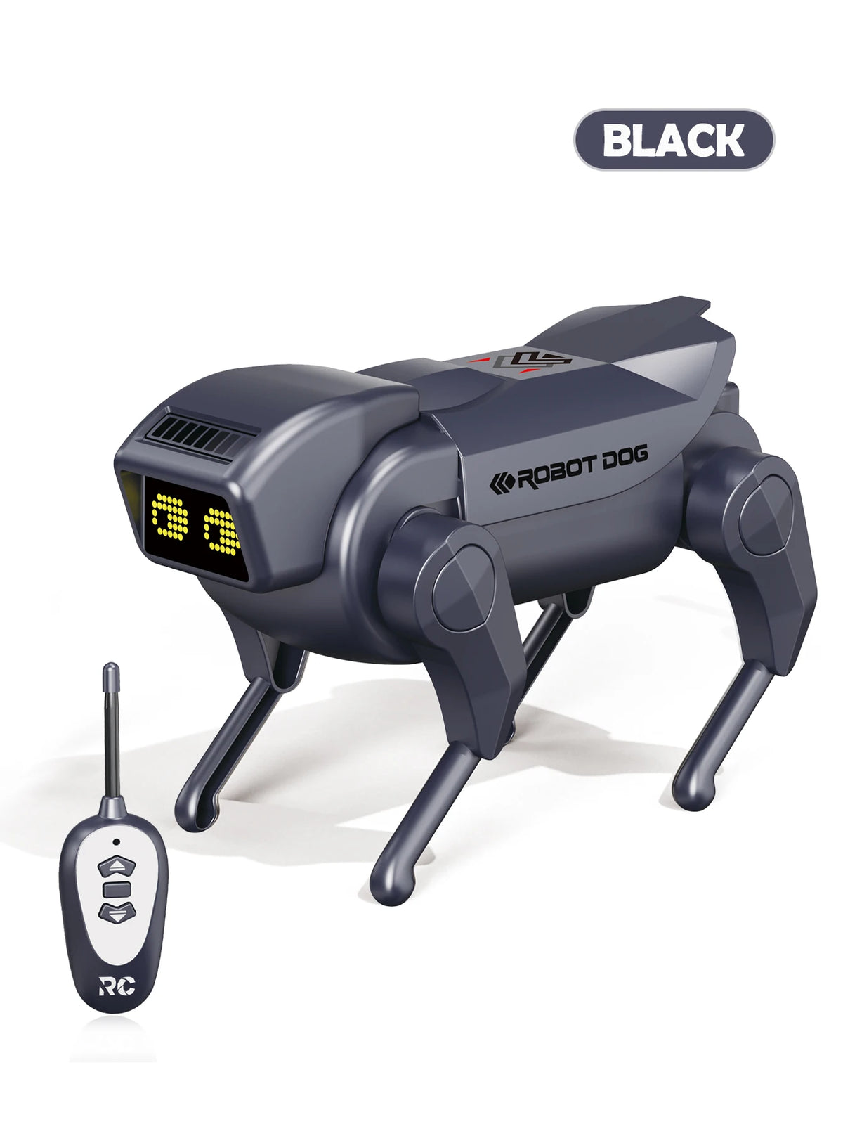 Remote Control Robot Toys, Mechanical Spray Dog Model Move Forward Backward One-click Spray Mini Robotic Dog Gifts for Kids