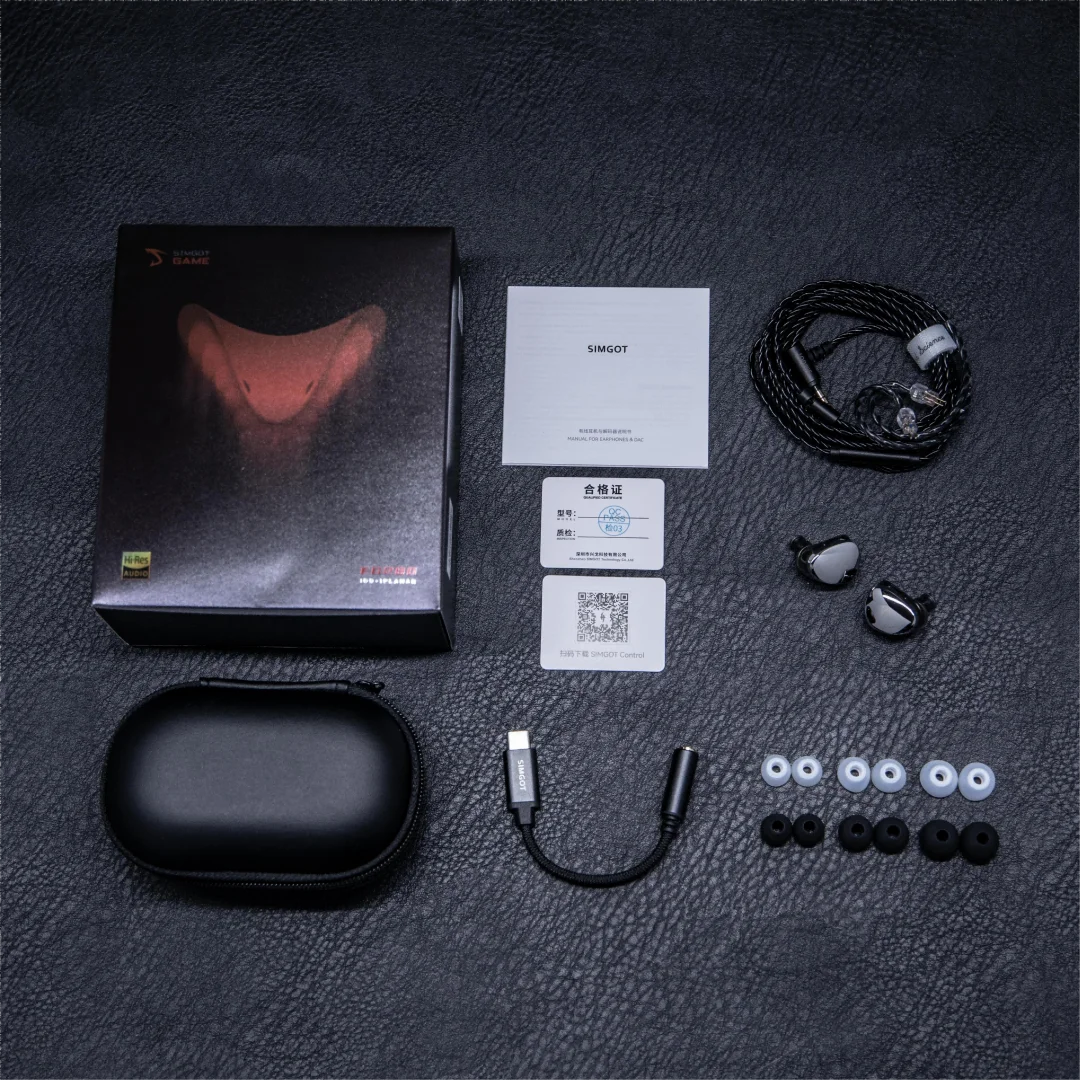 SIMGOT EG280 In Ear Monitor 1DD+1 Planar HiFi IEM Wired Gaming Earphone with Detachable 2Pin OFC Cable Optimized for HiFi&Gaming