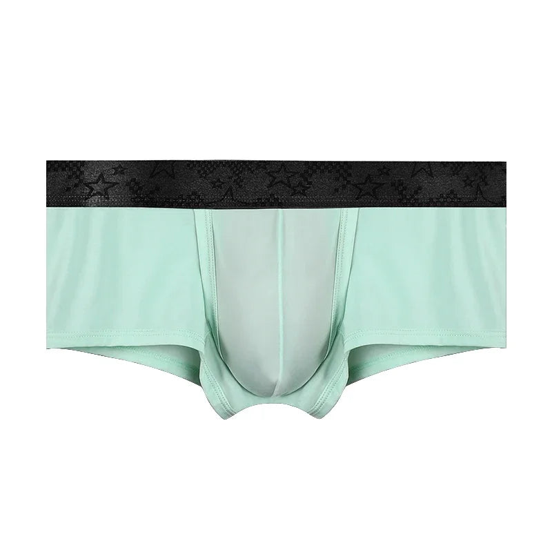 Spermatic vein underwear for men, ice silk summer thin style for men, scrotal support bullet separation varicose flat shorts