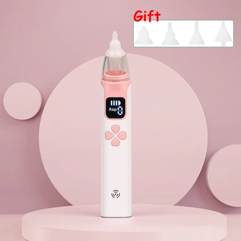 3-in-1 Portable Nasal Aspirator Nasal Vacuum Cleaner Rechargeable Sniffling Equipment Safe Hygienic Nose Snot Tool for Kid Baby