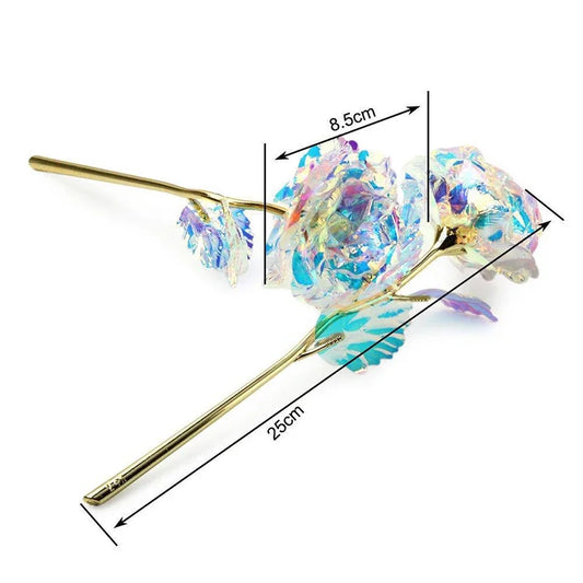 5/10/20pcs 24K Foil Plated Rose Valentine's Day Creative Gift Gold Rose Lasts Forever Love Wedding Decor Lover Lighting Roses