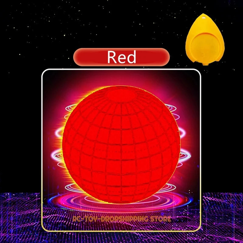 Automatic LED Color Flying Ball Boomerang Anti-Gravity Suspension Tech Magic Ball Gyroscopic Toy for Kids Black
