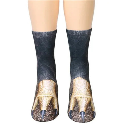 Unisex Funny Print Animal Paw Sole Socks Kawaii Cute Casual Happy Fashion Tube Sokken For Men Women Novelty Gift Dropship
