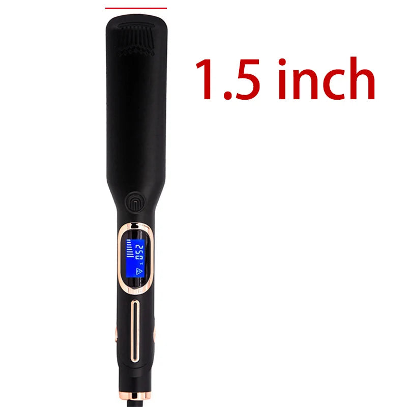 Professional Hair Straightener Curler 480℉ / 250℃ Keratin Treatment Flat Iron Ceramic Plate 3 sizes Available Dual Voltage