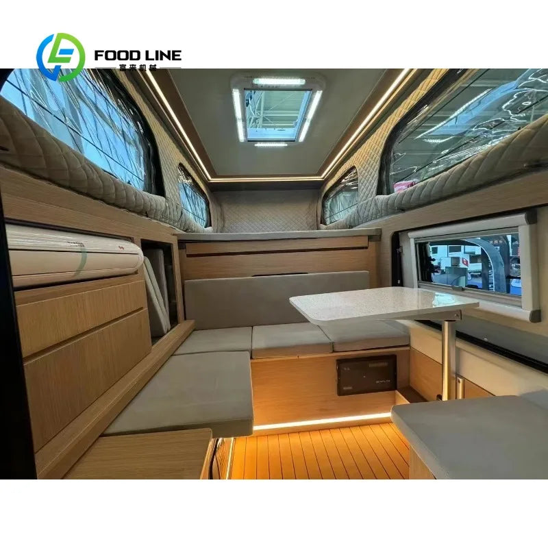 Customized Full Kitchen Truck Camper With Stove And Sink Overland Camping For Travel Groups Bulk Order