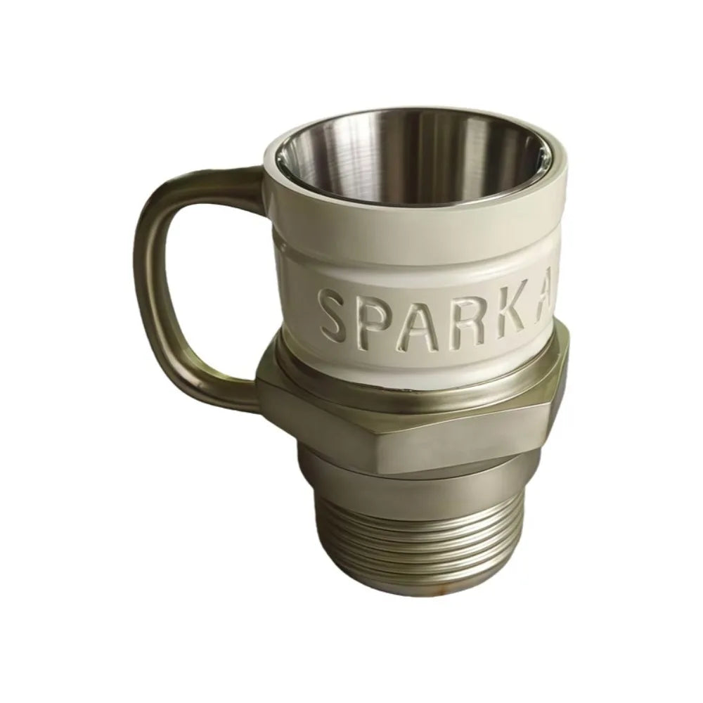 Creative Unique Spark Plug Mug Funny Decorative Industrial Coffee Cup Automotive Automotive Themed Mug Coffee Drinking