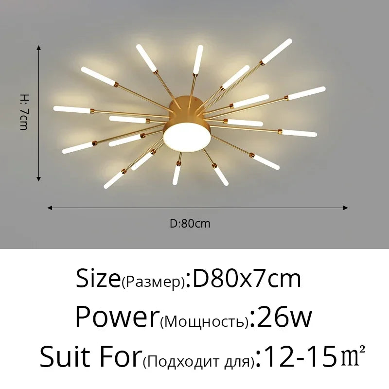 Modern Minimalist Stylish LED Ceiling Chandelier Lamps Design Art Suspension Pendant Lights Home Decor Items Living Room Bedroom