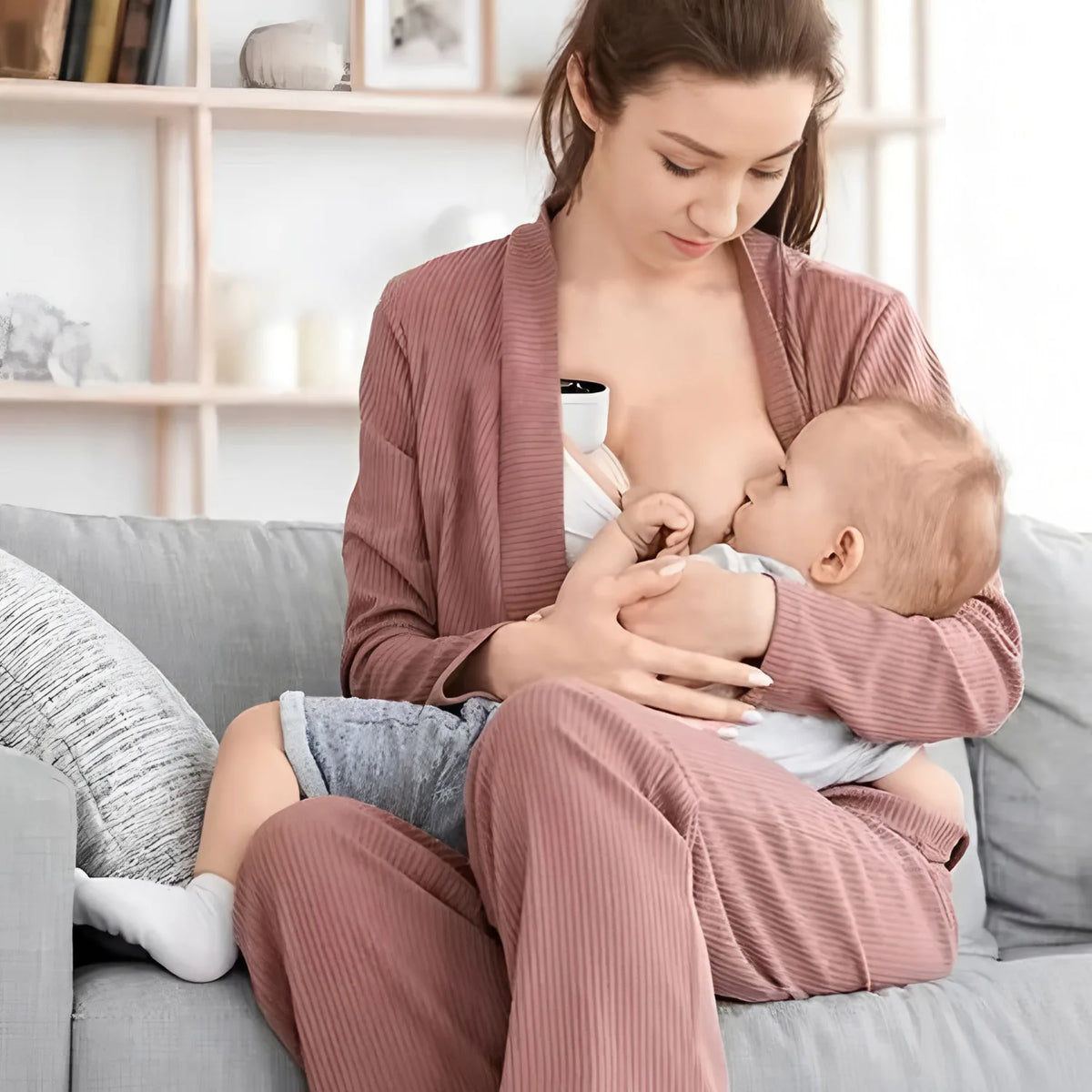 Electric Breast Pump for baby Milk Handsfree Postpartum Wearable Breastfeeding Pump Portable Smart Suction Breast Pump 1PCS