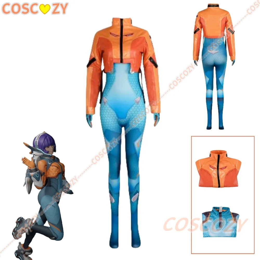 Game OW 2 Overwatch Juno Bodysuit Cosplay Costumes Wig Suit Full set Clothes Halloween Woman Girls Carnival Convention Outfit