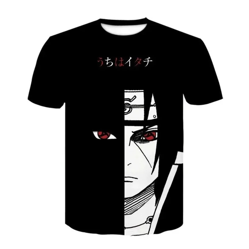 Naruto Cosplay Unisex 3D Printed T-shirt, Children's Street Wear, Harajuku Style T-shirt Top, 2026 Gift Short Sleeved Shirt