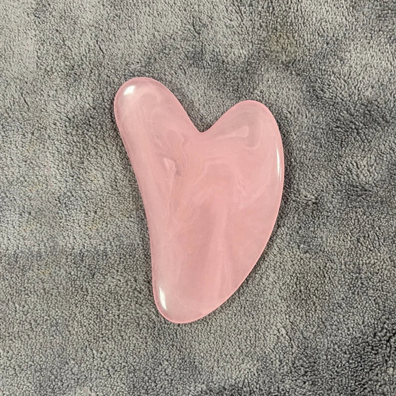 Heart Shape Face SPA Massage Facial Beauty Scraping Massage Face Massager Guasha Board Massager for Face Body Beauty Healty Tool
