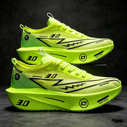 Men Running Shoes Carbon Board Marathon Sports Speciality Breathable Lightweight Women's Comfortable Athletic Nonskid Sneakers