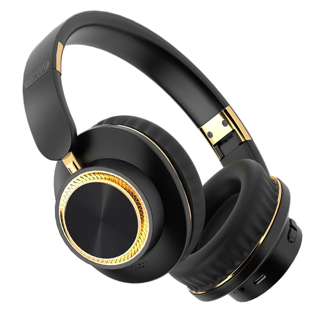 Bluetooth Headphones Wireless Headset Foldable Over Ear HiFi Stereo Heavy Bass Gaming Earphones With Microphone Extended Battery Life Portable Design Comfortable Fit Adjustable Headband Suitable For Travel Sports Work Laptop