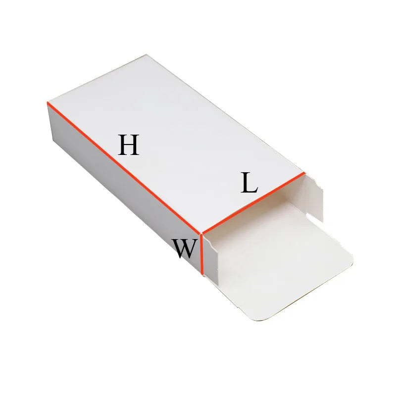 50Pcs/lot White Paper Packaging Box for Gift Products Handmade DIY Cookies Candy Gift Box Carton Package for Mobile Phone Case