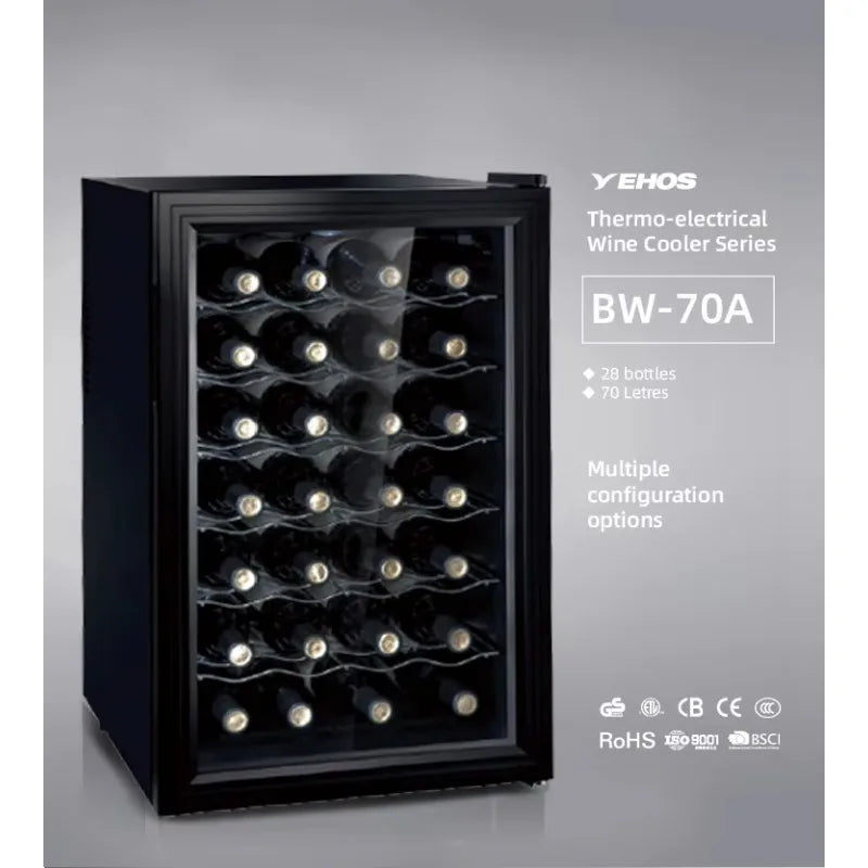 Airo 28 Bottle Mini Constant Temperature Electronic Wine Cabinet Absorption Mini Fridge