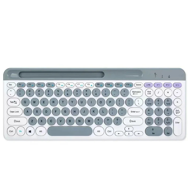 Dual-mode Wireless Keyboard & Mice Combo 2.4G Bluetooth 5.0 Membrane Keyboards BT 3-Channels Rechargeable Key Board Mouse for PC