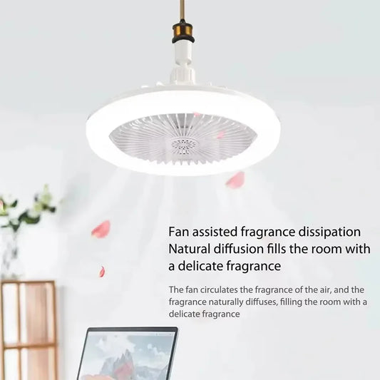 Ceiling Fan Light | E27 Base & Three-Speed Remote Control | Bedrooms, Living Rooms & Studies