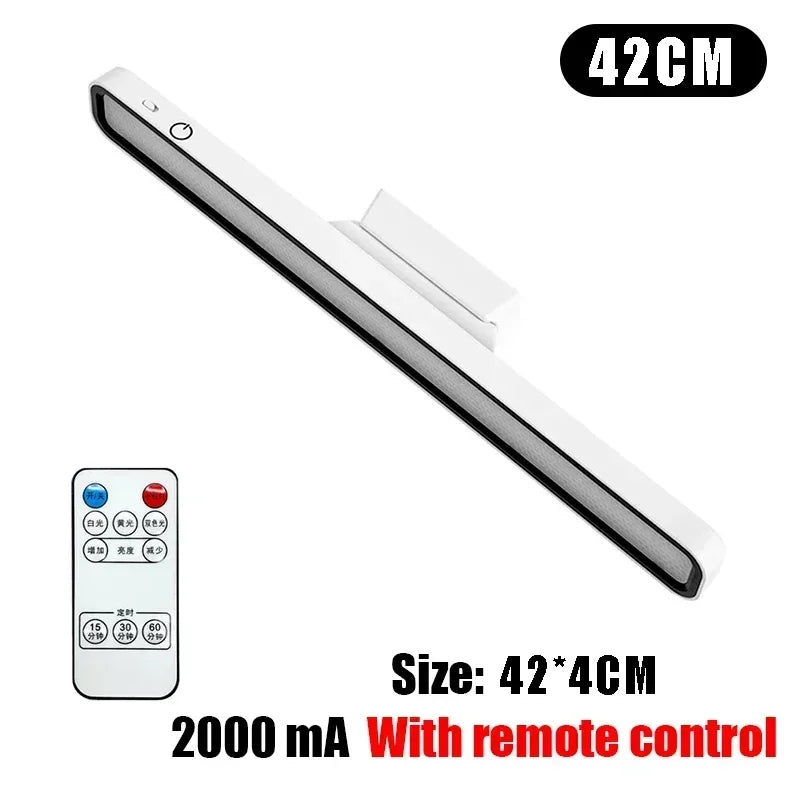USB Rechargeable Light LED Desk Lamp Stepless Dimming Hanging Magnetic Bedroom Night Lights Reading Table Lamps Cabinet Wardrobe