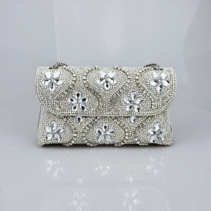 New fashion Rhinestone Handmade Shoulder Bag High Quality Shoulder Crossbody Evening Bag