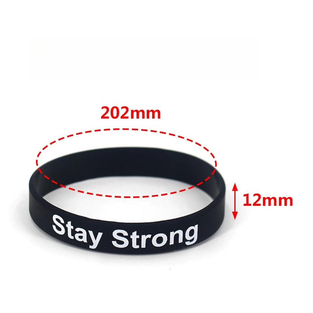 Motivational Silicone Wristbands Rubber Band Bracelets Fun Motivational Wristbands for Children and Adults