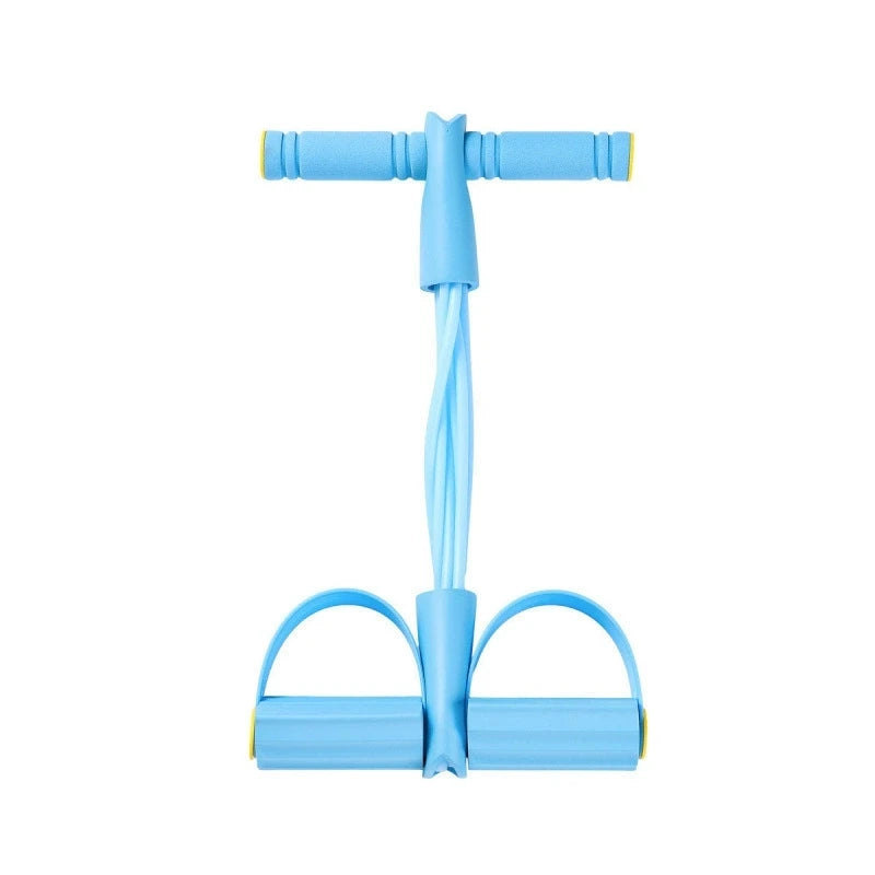 6 Tube Foot Pedal Resistance Band Elastic Pull Rope Abdominal Trainer Home Yoga Slim Leg Arm Back Fitness Workout Equipment