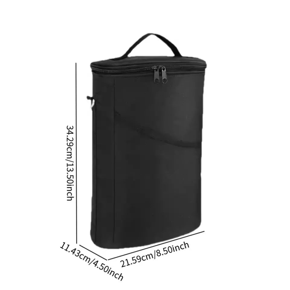Wine Carrier Tote,Insulated Leakproof Wine Cooler Bag, Wine Travel Bag for Picnic Beach, Portable Wine Bottle Carrying Case
