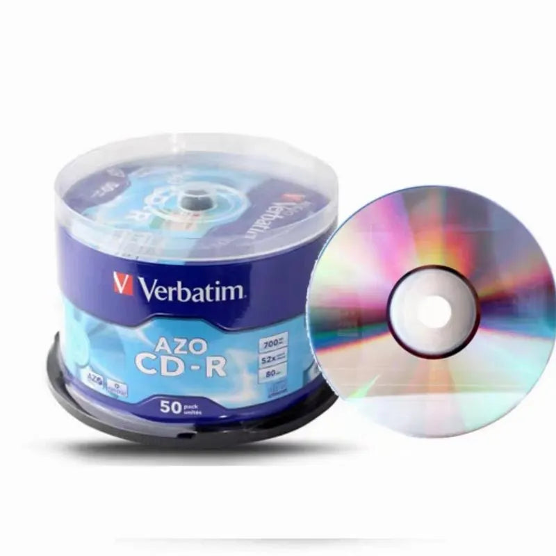 Verbatim AZO CD Disc Blank Blue CD Disk Azo CDR Discs 80min 700MB 52X 50Pcs/Lot