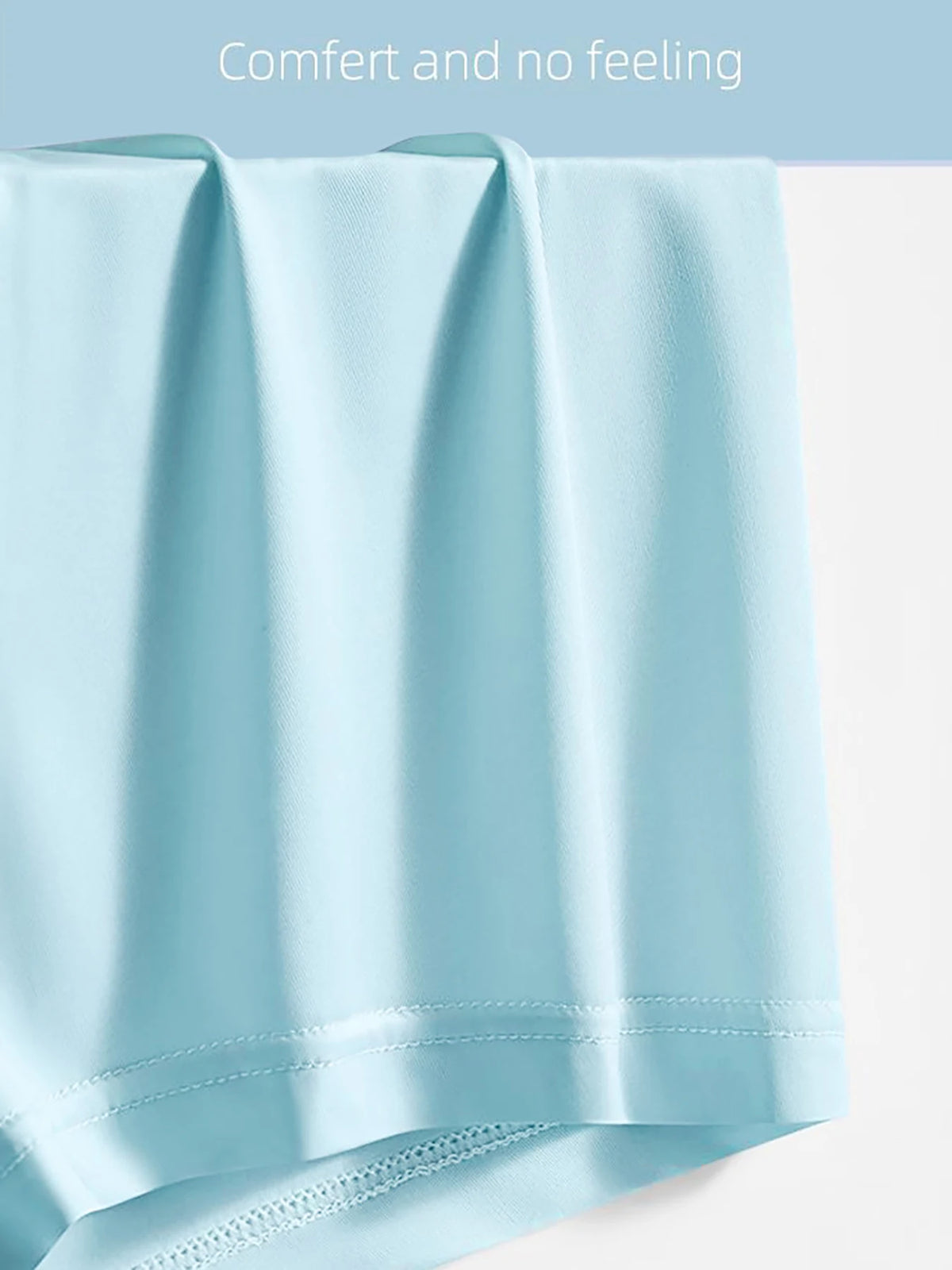 4 Pieces of Men's Underwear Fashion Trend Ice Silk Material Multi-Size 4 Color Combination Men's Boxer Briefs