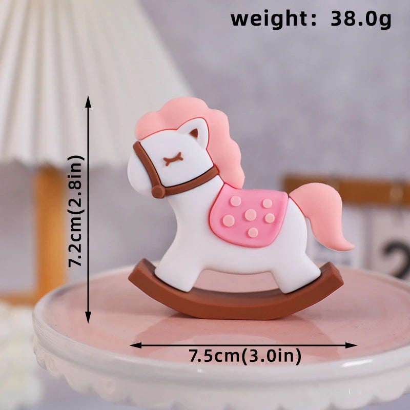 Pink Bear Dolls Cake Topper Girl Birthday Party Cake Decor Kids Birthday Cake Bakings Baby Shower Gifts Wedding Cake Decoratings