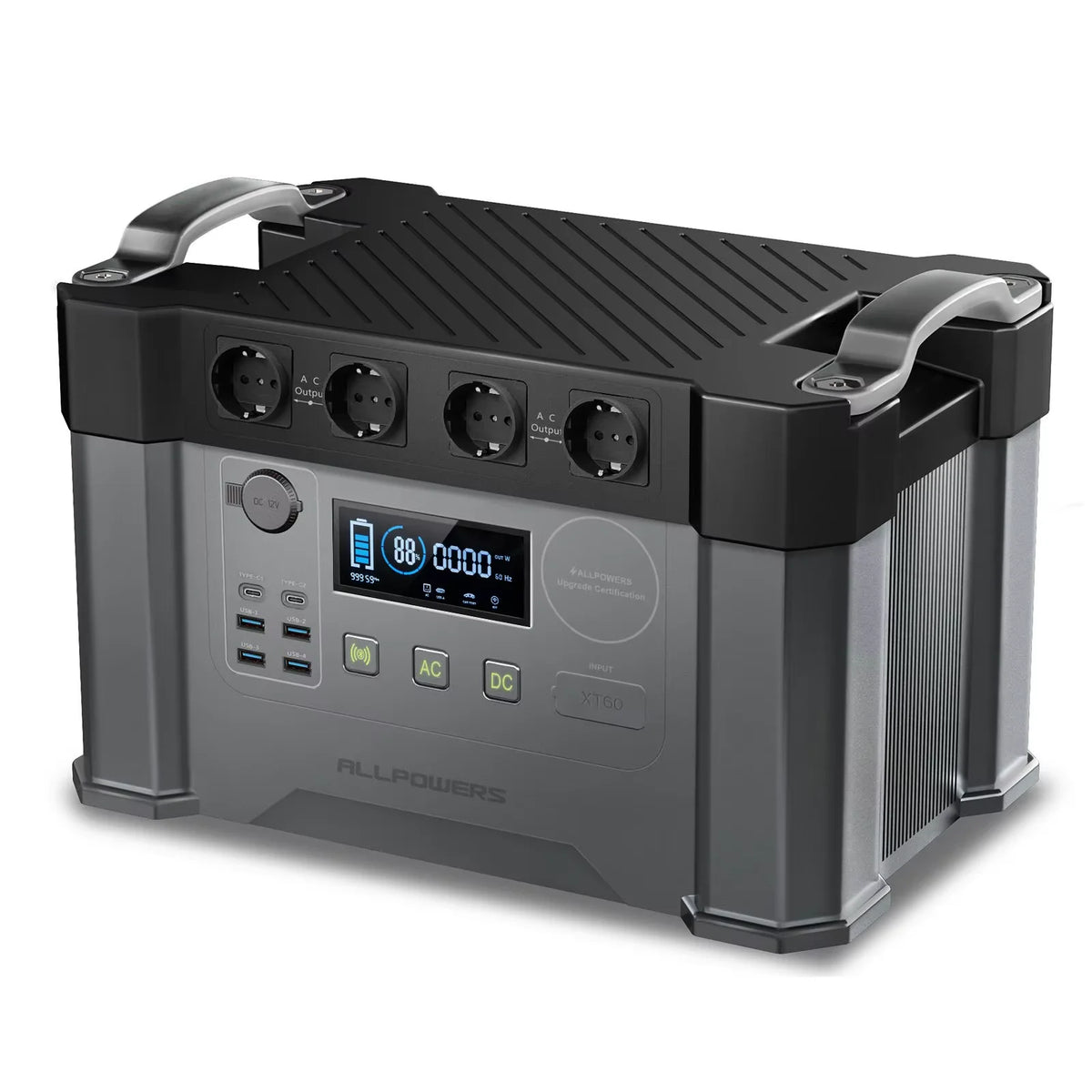 ALLPOWERS S2000 PRO Portable Solar Generator 2400W Emergency Backup High Power Supply for Outdoor Camping Home Use Emergency RV