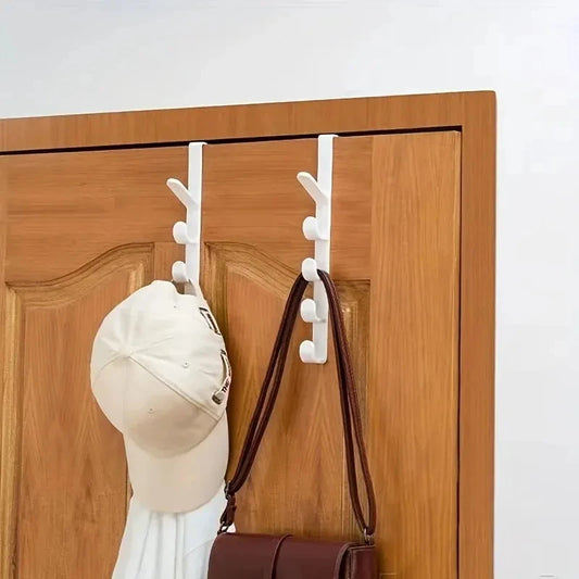 1pc Bedroom Door Hanger Clothes Hanging Rack Over the Door Plastic