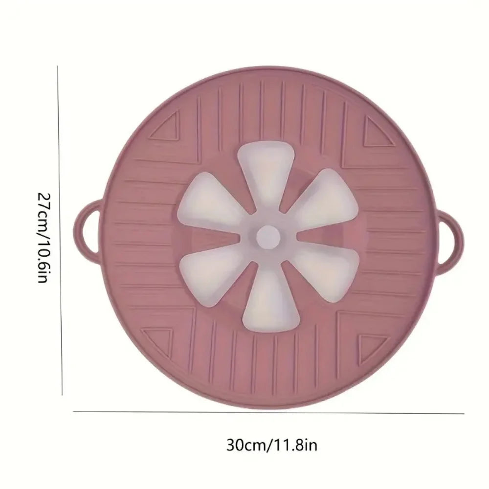 Boiling Protection Cover - High Temperature Resistant Silicone, Microwave Splash Cover, Vent Design, Detachable, Easy to Clean