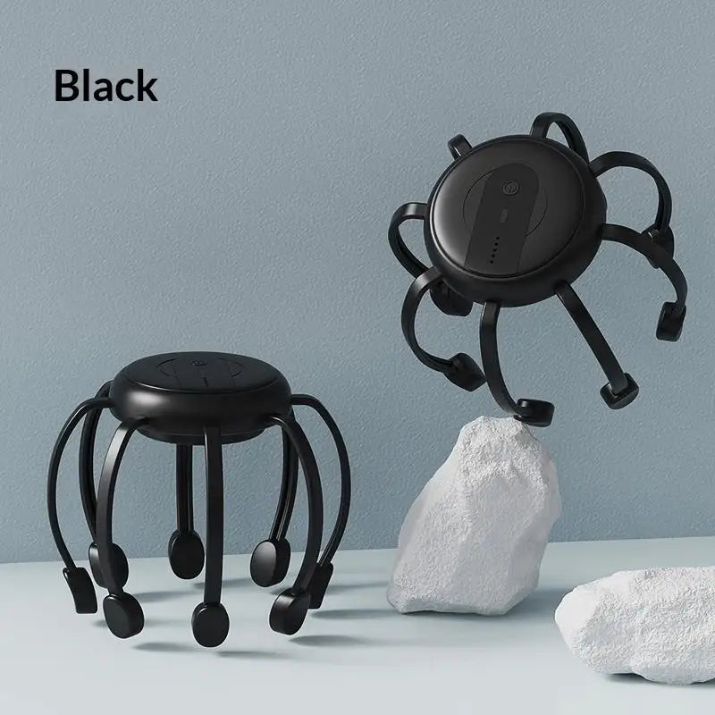 【SA】【SA】Electric Scalp Massager Head Massage Machine Intelligent Vibrating Stress Relax With 5 Modes 360 Degree Hair Massager