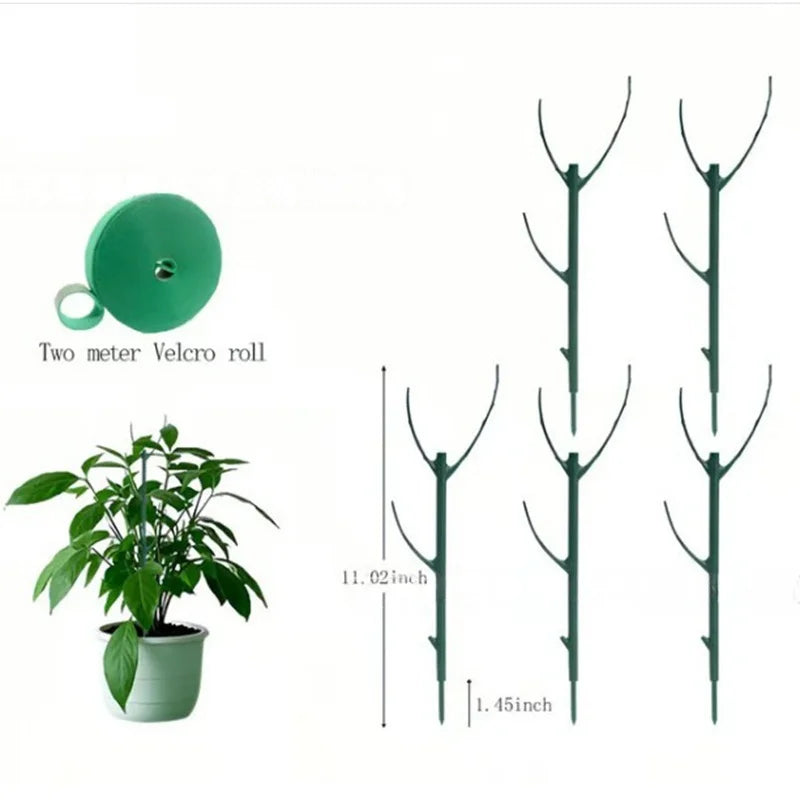10Pcs Monstera Plant Support Set Stackable Tall Poles with Ties Support Climbing Plant Stems Durable Outdoor Gardening Supports