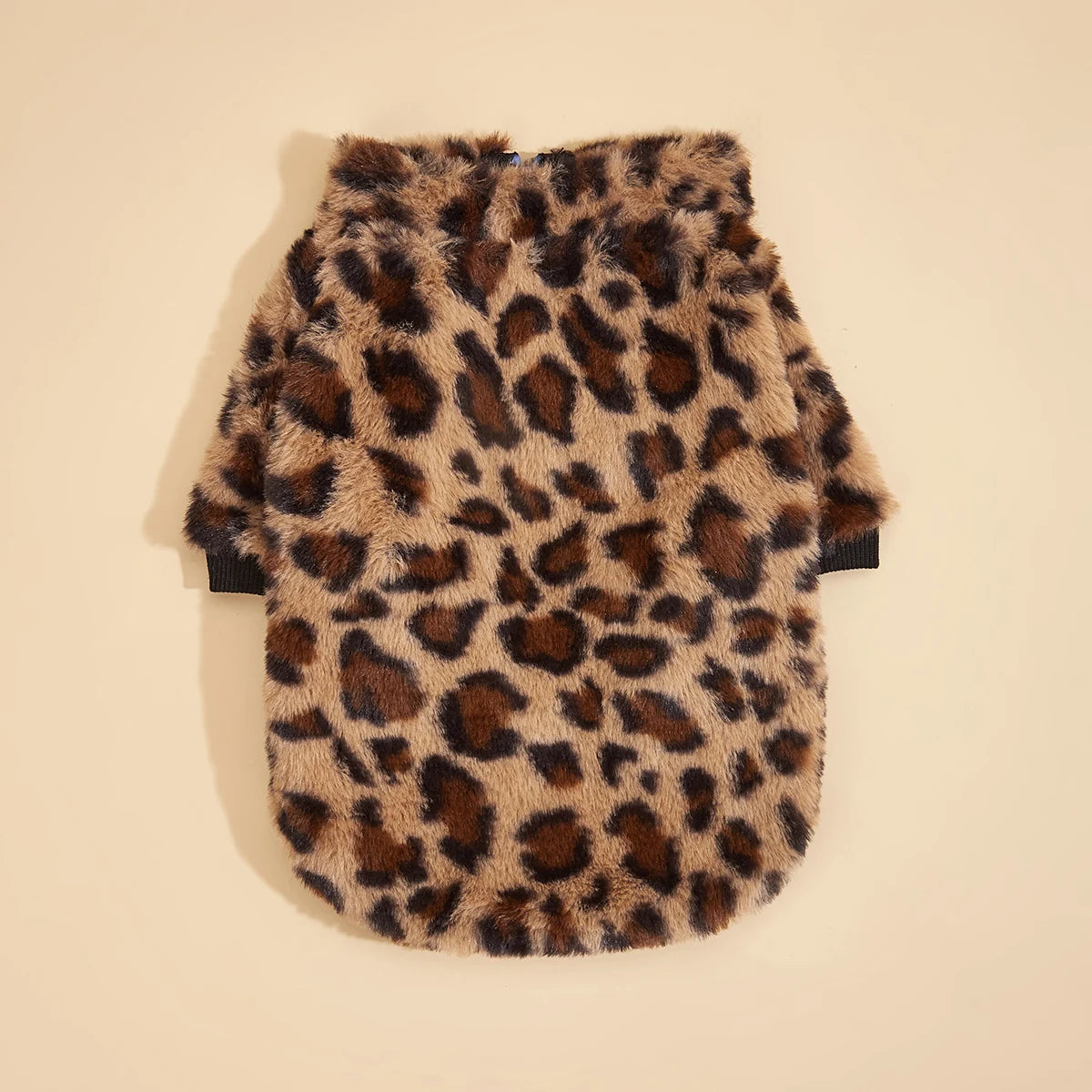 Pet Clothes for Dog Cat Puppy Tank Top Colorful Leopard Fuzzy Coat Sweatshirt Dog Outfits for Small Medium Dog for Autumn Winte