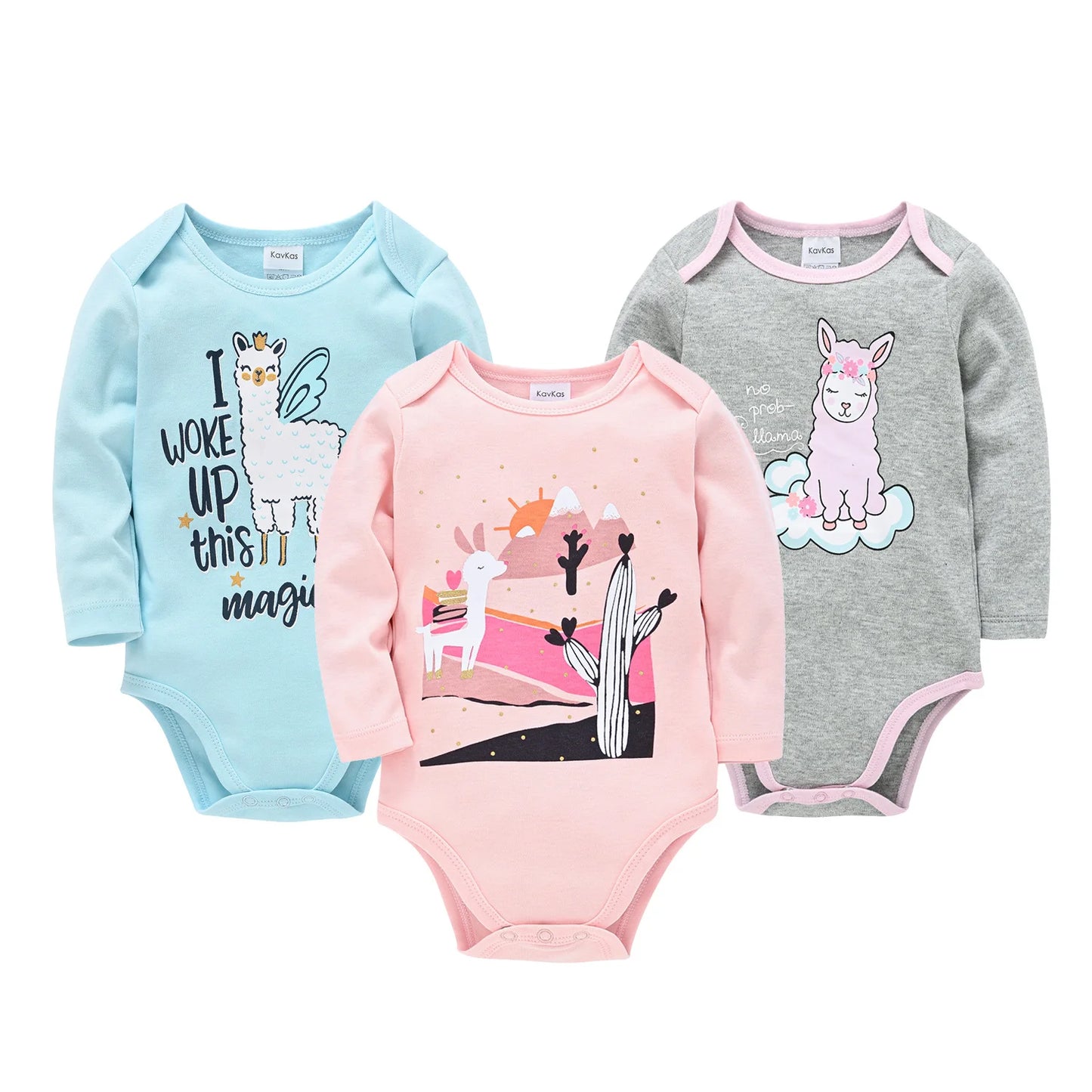 3/5/6 Pcs/Set Baby Girls Clothing Set Red Deer Christmas Cute Printing Baby Bodysuit Long Sleeve Kids Rompers Cotton for 3-24M
