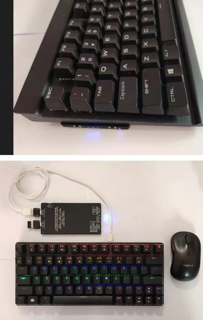 Wired USB Keyboard Mouse To Wireless Converter With Built-in Battery Bluetooth 5.3 Module for DIY Keyboard Adapter