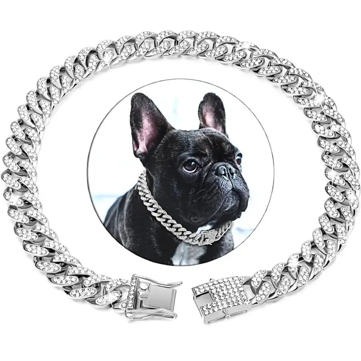 Dog Chain Collar Luxury Gold Pet Metal Chain Collar For Small Medium Large Dogs Cats Pet Jewelry Necklace Accessorie