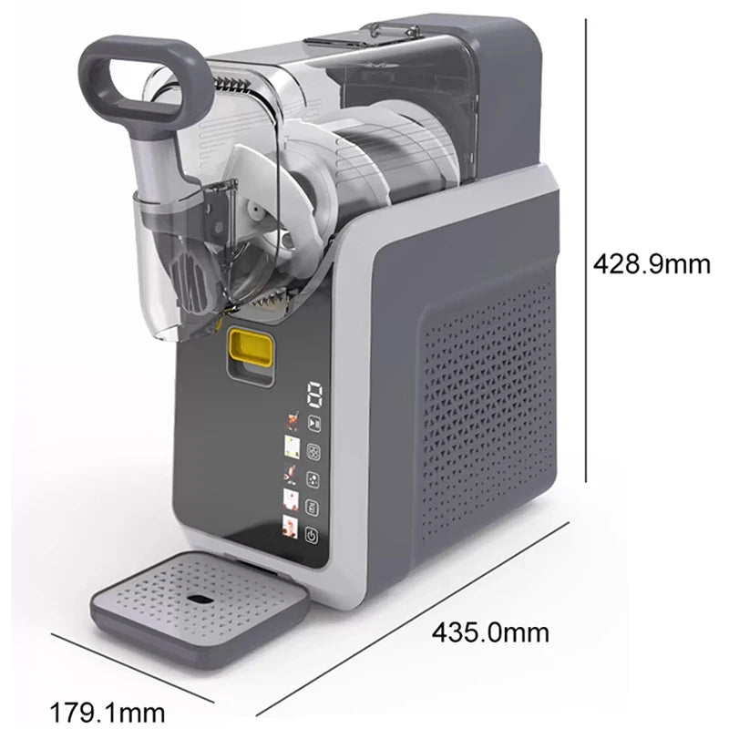 Snow Melting Machine Small Household Cold Drink Slush Machine Automatic Cleaning Smoothie Beverage Milkshake Shaved Ice Machine