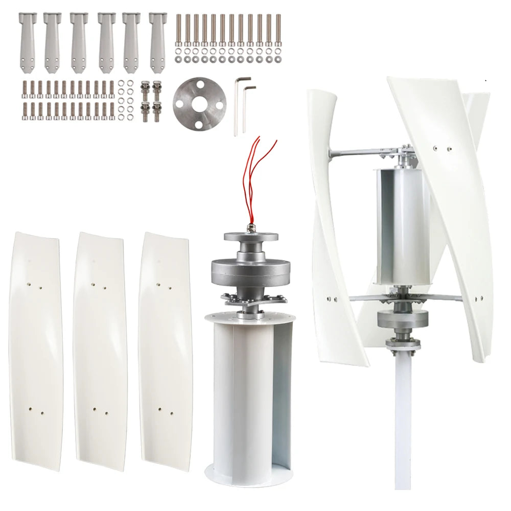 10000W Vertical Wind Turbine Generator With Controller 12V 24V 48V High Efficiency Home Wind Turbine Low Start-up Wind Speed