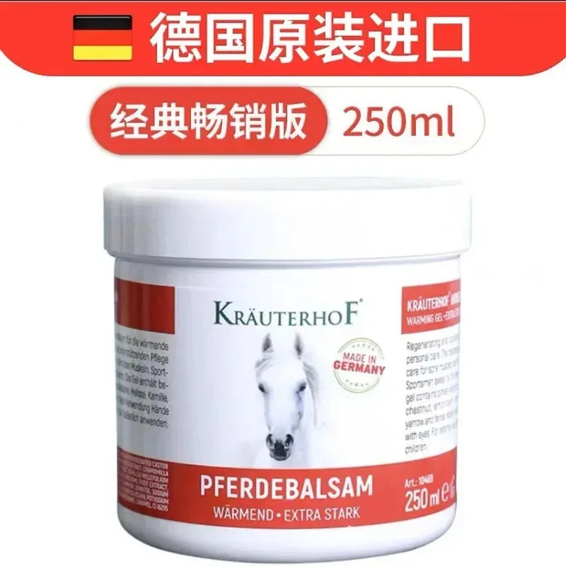 German Krauterhof Horse Chestnut Balm 500ml Pferdebalsam Warmend Extra Stark Warming Massage Gel Relax Calm Muscle Massage Cream